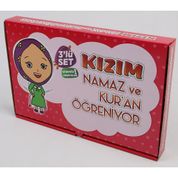 Kızım Namaz Ve Kuran Öğreniyor Seccade Elifba Boyama Kitabı Namaz Hocası Eğitim Seti Süpriz Hediyeli