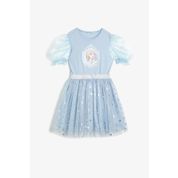 Koton 0KKG87114AK600 Frozen Lisanslı Baskılı Kız Çocuk Elbise