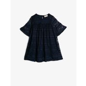 Koton 0YKG87286AK711 Dantel Detaylı Kız Çocuk Elbise