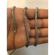 Kral Erkek Gümüş Zincir