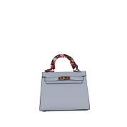 Lamberti 7097 Mavi Suni Deri Kadın Çantası