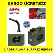 Lampa 66975 Jerry-Can Askeri 10 L Plastik Benzin Bidonu