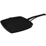 Lava Döküm 26x26 cm Kare Tek Kulplu Izgara Tava