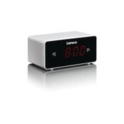 Lenco CR-510WH Stereo Saatli Radyo Alarmlı Beyaz Çalar Saat