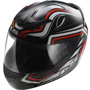 LS2 FF352 Ranger Siyah-Kırmızı Kask