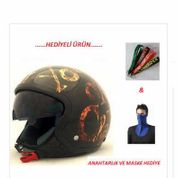 LS2 OF561 Crazy Gold Motosiklet Kaskı