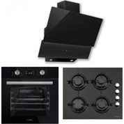 Luxell B66-SF2 DDT - DA-835 Siyah Cam Ankastre Set
