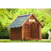 Mandu 75x100x100 cm Isı Yalıtımlı L Ahşap Köpek Kulübesi