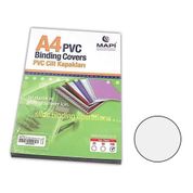 Mapibind A4 100'lü 160 M Beyaz Pvc Kapak