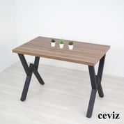 Mars Mobilya Woody Metal Ayaklı Mutfak Masası