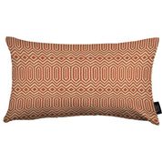 McAlister Textiles Colorado Geometrik Desen Kırmızı Dekoratif Dikdörtgen 60x40 cm Kırlent Yastık Kılıfı