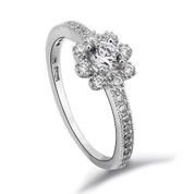 Misiny Sira Taşli Çi̇çek Gümüş Yüzük