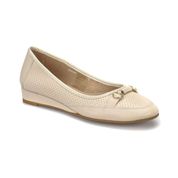 Miss F DS18029 Bej Kadın Dolgu Topuk Ayakkabı