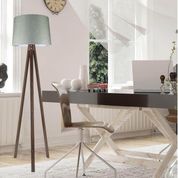 Modelight Deko Ceviz Ayak Yeşil Şapka Lambader