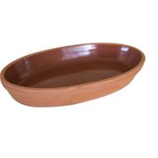 Mogan Çömlekçilik Via Port Büyük Boy 29 cm Oval Güveç Tava