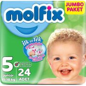 Molfix No:5 Junior 24 Adet Bebek Bezi
