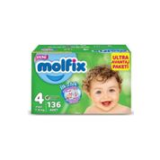 Molfix Ultra Avantaj Paketi No:4 Maxi 136 Adet 7-14 kg Bebek Bezi