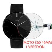 Motorola Moto 360 46 mm 1versiyon Kırılmaz Cam Ekran Koruyucu