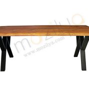 Mozilya Asya Doğal Ahşap Masa - 180x90 Cm