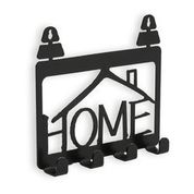 MveC Concept Siyah House Metal Duvar Anahtarlık