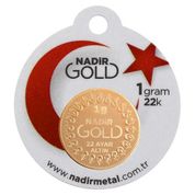 Nadir Gold 1 gr 22 Ayar Gram Külçe Altın