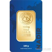 Nadir Gold 100 gr 24 Ayar Gram Külçe Altın