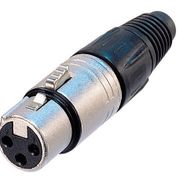 Neutrik NC4FX XLR Audio bağlantısı, soket, 4 bağlantılar, serbest bir şekilde asılı, metal gövde, gümüş bağlantılar, X Serisi AMZN-Brief FBA_NC4FX
