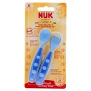 Nuk NA 255047 Mavi Bebek Mini Çatal Kaşık Seti
