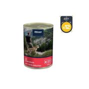 Obivan 12x400 gr Düşük Tahıllı Kuzu Etli Pirinçli Köpek Konservesi