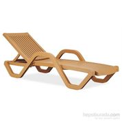 Papatya Myra K Teak Şezlong