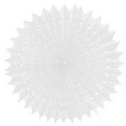 Parti Dolabı Beyaz Yelpaze Şeklinde 45 cm Ponpon Süs