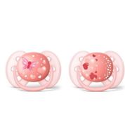 Philips Avent SCF223-22 6-18 Ay Ultra Soft Desenli Emzik Pembe