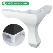 Plastik Lükens Ayak Banyo Dolabı Ayağı Koltuk Ayağı Mobilya Ayağı 14 Cm Dolap Ayakları LK001