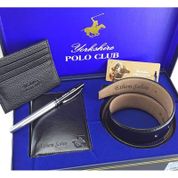 Polo Club Isme Özel Cüzdan Kemer Kartlık Seti