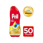 Pril Gold Jel Sıvı Bulaşık Makinesi Deterjanı Yağ Çözücü Limon ve Misket Limonu Kokulu 50 Yıkama 9000101047103