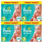 Prima Aktif Bebek No:3 Midi 360 Adet 4'lü Paket Bebek Bezi