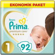 Prima Premium Care No:1 Yenidoğan 92 Adet Bebek Bezi