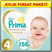 Prima Premium Care No:4 Maxi 156 Adet Bebek Bezi