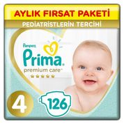 Prima Premium Care No:4 Midi 126 Adet Bebek Bezi