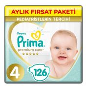 Prima Premium Care No:4 Midi 126 Adet Bebek Bezi