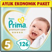 Prima Premium Care No:5 Junior 126 Adet 3'lü Paket Bebek Bezi