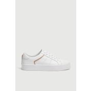 Pull & Bear 15215011 Beyaz Bej Şeritli Basic Spor Ayakkabı