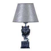 Qdec Aslan Gümüş Abajur