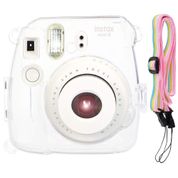 Saika şeffaf kristal için kapsamlı koruma mini 8 fotoğraf makinesi çantası & kılıfı PVC malzeme Fujifilm Instax mini 8 instant kamera film Einheitsgröße SAIKA CASE-001