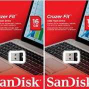 Sandisk Cruzer Fit 16 GB (2 paket) SDCZ33 – 016 G USB 2.0 Flash Drive Jump Drive Pen Drive SDCZ33 – 016 G – 16 GB X 2 = 32 GB