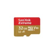 Sandisk Extreme microSDHC 32GB + SD Adapter Rescue Pro Deluxe 100MB/s A1 C10 SDSQXAF-032G-GN6MA 210135708