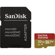 Sandisk Extreme microSDHC 32GB + SD Adapter + Rescue Pro Deluxe 100MB/s A1 C10 SDSQXAF-032G-GN6MA