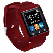 SAVFY u8 akıllı saat gibi akıllı telefonlar için Bluetooth akıllı saat silikon bileklik Smart Wrist Watch Android iPhone Samsung iPhone 4/4S/5/5 °C/5s/6/6s - Kırmızı