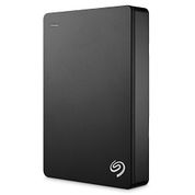 Seagate Backup Plus Slim 1 TB taşınabilir harici sabit disk ile 200 GB Cloud ve çanta Backup-cihaz için USB 3.0 (STDR1000100) 5TB Siyah STDR5000100