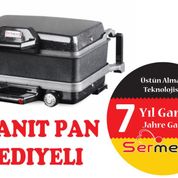 Sermelex Granit Grill Pan Silex Bazlama ve Lahmacun Makinesi